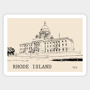 Rhode Island State USA Sticker